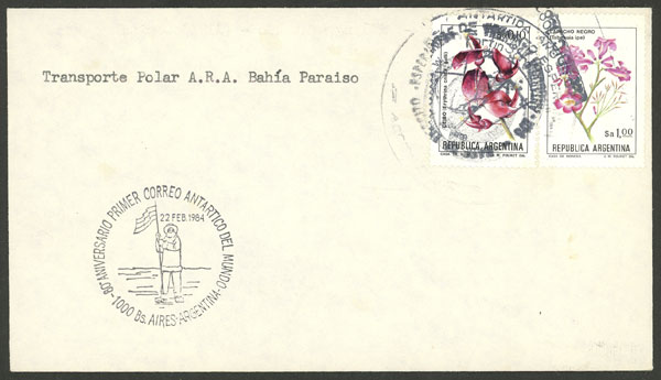 Lot 13 - argentine antarctica postal history -  Guillermo Jalil - Philatino Auction # 2218 ARGENTINA: 