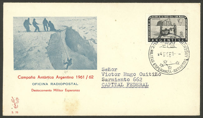 Lot 3 - argentine antarctica postal history -  Guillermo Jalil - Philatino Auction # 2218 ARGENTINA: 