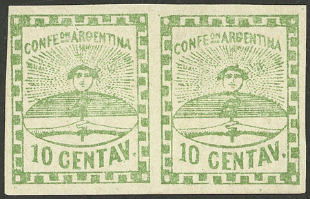 Lot 54 - Argentina confederation -  Guillermo Jalil - Philatino Auction # 2218 ARGENTINA: 