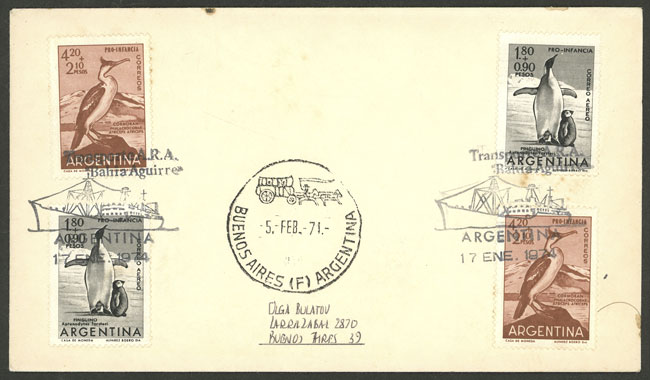 Lot 9 - argentine antarctica postal history -  Guillermo Jalil - Philatino Auction # 2218 ARGENTINA: 