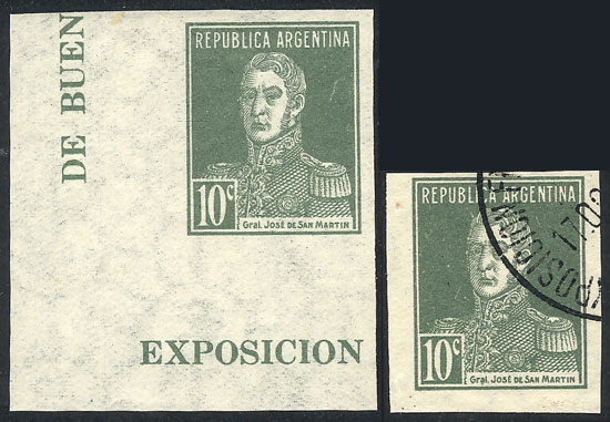 Lot 589 - Argentina general issues -  Guillermo Jalil - Philatino Auction # 2218 ARGENTINA: 