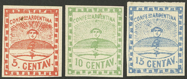Lot 30 - Argentina confederation -  Guillermo Jalil - Philatino Auction # 2219  ARGENTINA: General auction with very low starts!