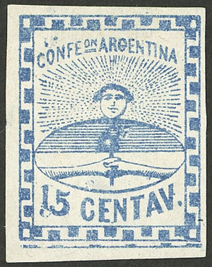 Lot 36 - Argentina confederation -  Guillermo Jalil - Philatino Auction # 2219  ARGENTINA: General auction with very low starts!