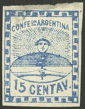 Lot 35 - Argentina confederation -  Guillermo Jalil - Philatino Auction # 2219  ARGENTINA: General auction with very low starts!