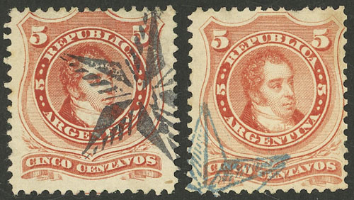 Lot 122 - Argentina general issues -  Guillermo Jalil - Philatino Auction # 2219  ARGENTINA: General auction with very low starts!