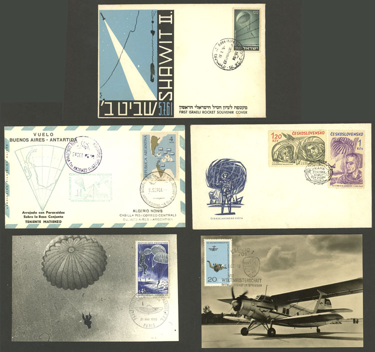 Lot 19 - TOPIC PARACHUTING Lots and Collections -  Guillermo Jalil - Philatino Auction # 2222 WORLDWIDE + ARGENTINA: Special June auction!