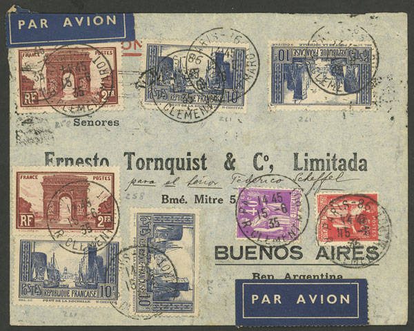 Lot 2448 - France postal history -  Guillermo Jalil - Philatino Auction # 2222 WORLDWIDE + ARGENTINA: Special June auction!