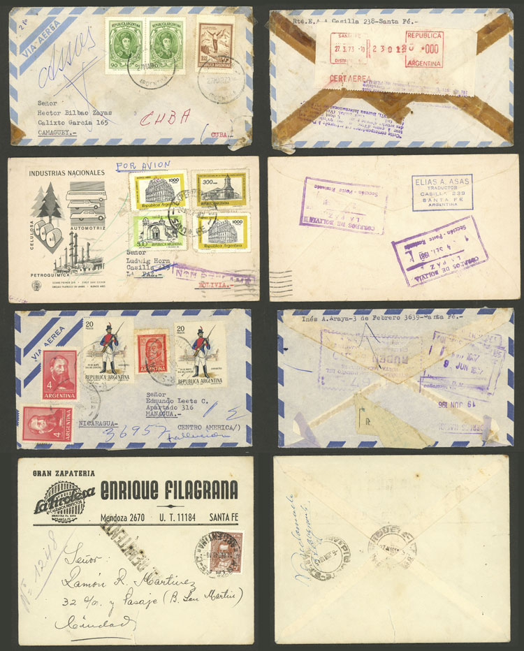 Lot 1037 - Argentina postal history -  Guillermo Jalil - Philatino Auction # 2222 WORLDWIDE + ARGENTINA: Special June auction!