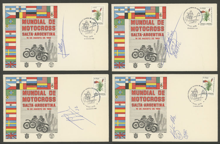 Lot 15 - TOPIC MOTORCYCLING Lots and Collections -  Guillermo Jalil - Philatino Auction # 2222 WORLDWIDE + ARGENTINA: Special June auction!