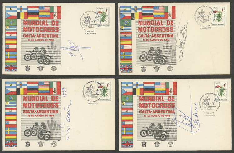 Lot 15 - TOPIC MOTORCYCLING Lots and Collections -  Guillermo Jalil - Philatino Auction # 2222 WORLDWIDE + ARGENTINA: Special June auction!