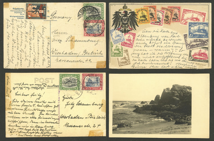 Lot 24 - south-west africa postal history -  Guillermo Jalil - Philatino Auction # 2222 WORLDWIDE + ARGENTINA: Special June auction!