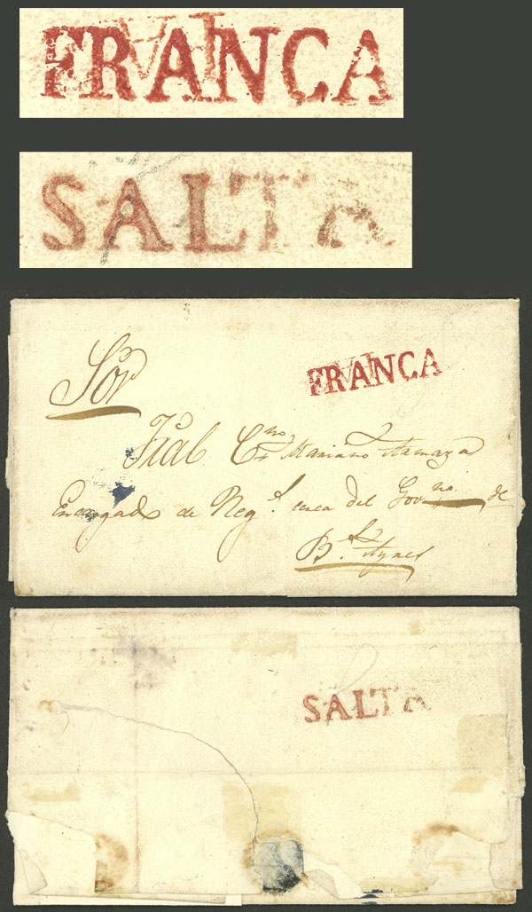 Lot 1472 - bolivia postal history -  Guillermo Jalil - Philatino Auction # 2222 WORLDWIDE + ARGENTINA: Special June auction!