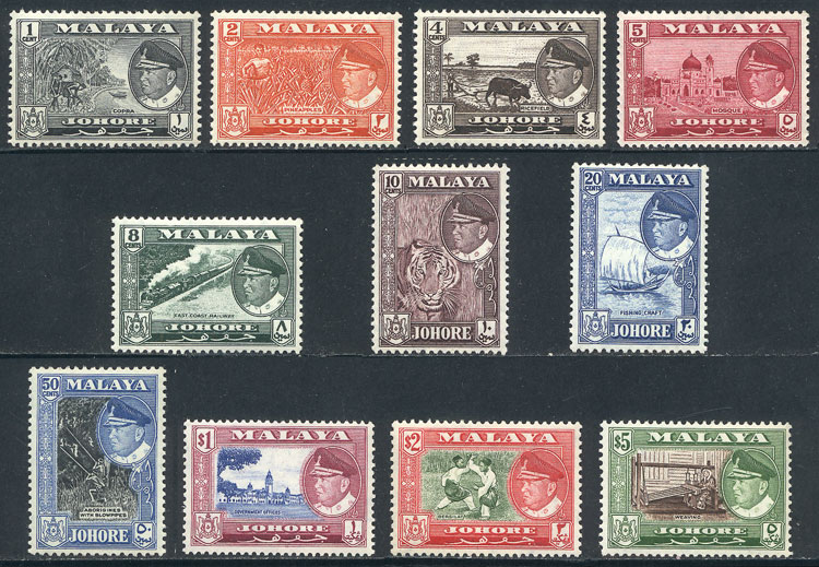 Lot 2826 - malaya johor -  Guillermo Jalil - Philatino Auction # 2222 WORLDWIDE + ARGENTINA: Special June auction!