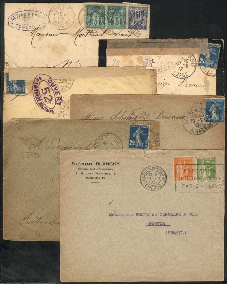 Lot 2431 - France postal history -  Guillermo Jalil - Philatino Auction # 2222 WORLDWIDE + ARGENTINA: Special June auction!