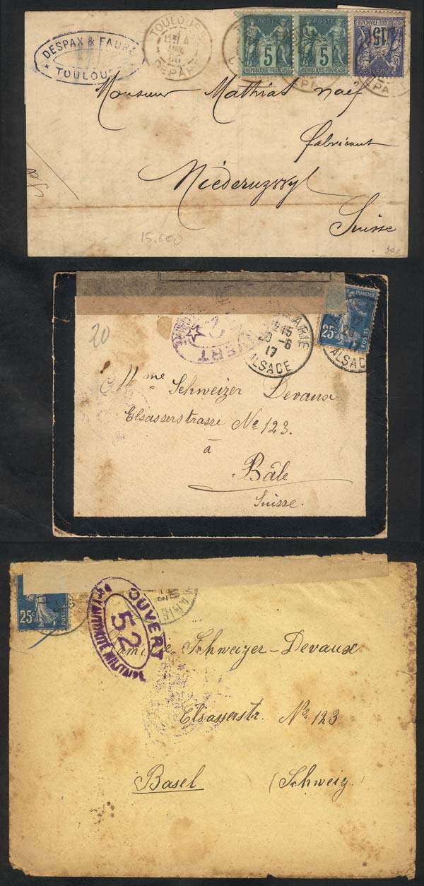 Lot 2431 - France postal history -  Guillermo Jalil - Philatino Auction # 2222 WORLDWIDE + ARGENTINA: Special June auction!