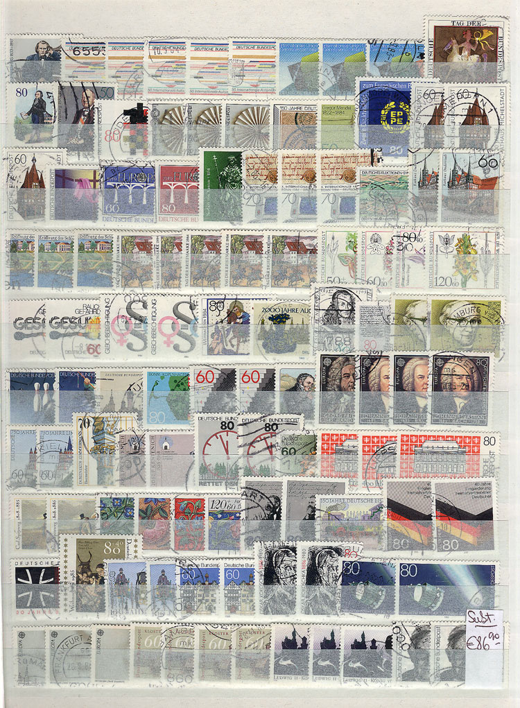 Lot 281 - west germany Lots and Collections -  Guillermo Jalil - Philatino Auction # 2222 WORLDWIDE + ARGENTINA: Special June auction!