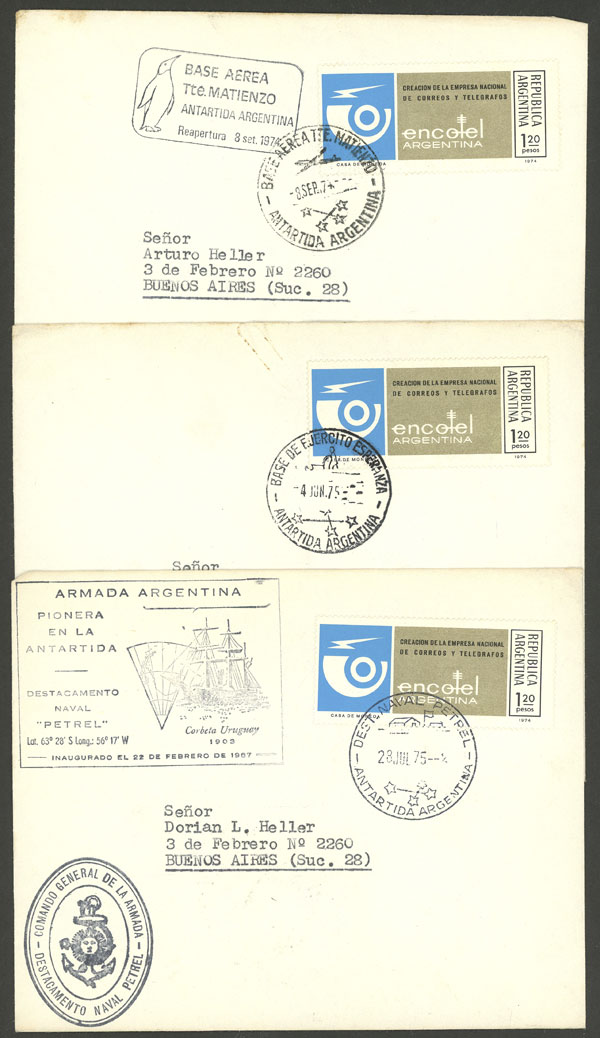 Lot 26 - argentine antarctica postal history -  Guillermo Jalil - Philatino Auction # 2223 ARGENTINA: 