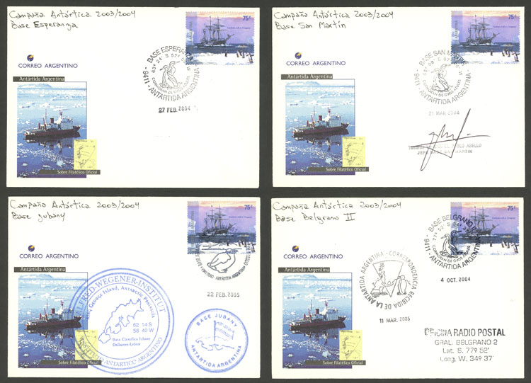 Lot 41 - argentine antarctica postal history -  Guillermo Jalil - Philatino Auction # 2223 ARGENTINA: 