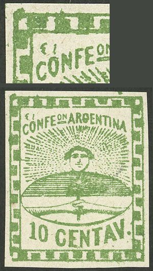 Lot 72 - Argentina confederation -  Guillermo Jalil - Philatino Auction # 2223 ARGENTINA: 
