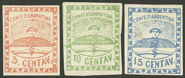 Lot 63 - Argentina confederation -  Guillermo Jalil - Philatino Auction # 2223 ARGENTINA: 