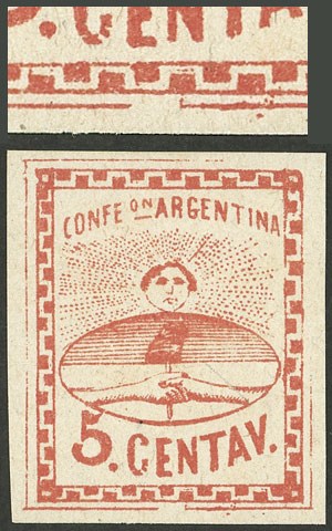 Lot 79 - Argentina confederation -  Guillermo Jalil - Philatino Auction # 2223 ARGENTINA: 