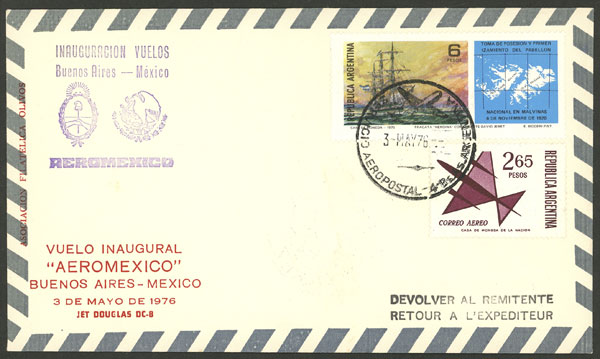 Lot 2244 - Argentina postal history -  Guillermo Jalil - Philatino Auction # 2223 ARGENTINA: 