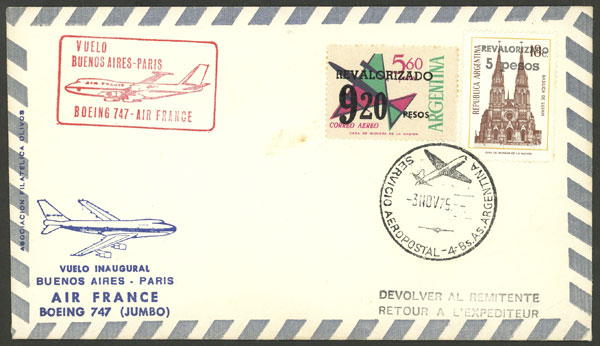 Lot 2240 - Argentina postal history -  Guillermo Jalil - Philatino Auction # 2223 ARGENTINA: 