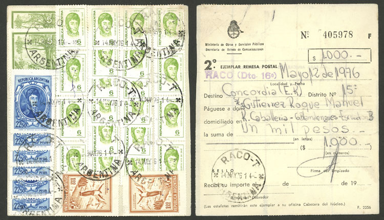 Lot 2245 - Argentina postal history -  Guillermo Jalil - Philatino Auction # 2223 ARGENTINA: 