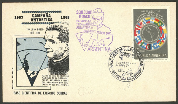 Lot 17 - argentine antarctica postal history -  Guillermo Jalil - Philatino Auction # 2223 ARGENTINA: 