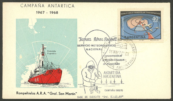 Lot 19 - argentine antarctica postal history -  Guillermo Jalil - Philatino Auction # 2223 ARGENTINA: 