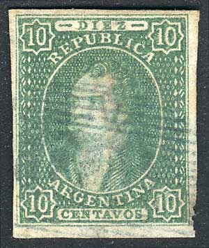 Lot 21 - Argentina rivadavias -  Guillermo Jalil - Philatino Auction # 2224 ARGENTINA: Special July auction