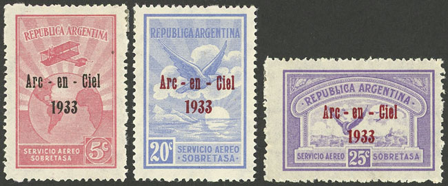 Lot 195 - Argentina airmail - private issue -  Guillermo Jalil - Philatino Auction # 2224 ARGENTINA: Special July auction