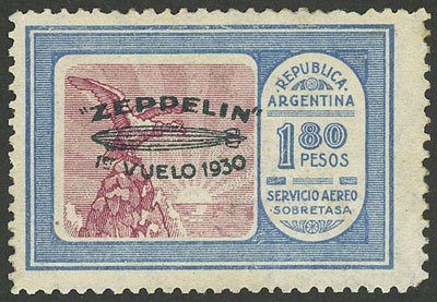 Lot 177 - Argentina airmail -  Guillermo Jalil - Philatino Auction # 2224 ARGENTINA: Special July auction