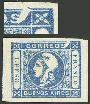 Lot 4 - Argentina cabecitas -  Guillermo Jalil - Philatino Auction # 2224 ARGENTINA: Special July auction