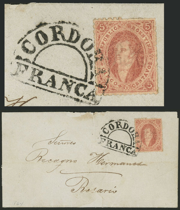 Lot 23 - Argentina rivadavias -  Guillermo Jalil - Philatino Auction # 2224 ARGENTINA: Special July auction