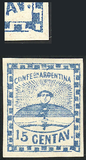 Lot 13 - Argentina confederation -  Guillermo Jalil - Philatino Auction # 2224 ARGENTINA: Special July auction