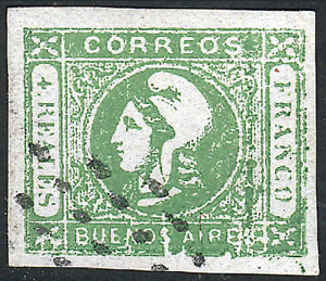 Lot 3 - Argentina cabecitas -  Guillermo Jalil - Philatino Auction # 2224 ARGENTINA: Special July auction