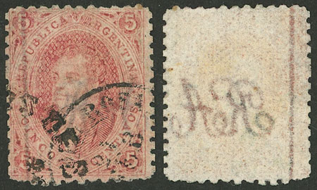 Lot 9 - Argentina rivadavias -  Guillermo Jalil - Philatino Auction # 2225 ARGENTINA: Sale of 