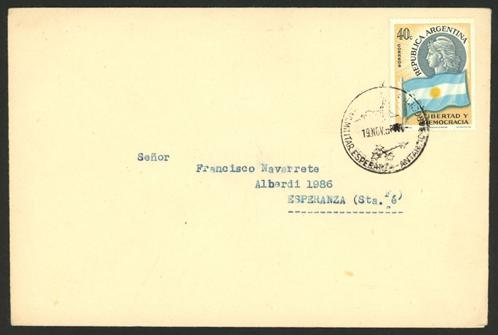 Lot 6 - argentina antarctica postal history -  Guillermo Jalil - Philatino Auction # 2226 ARGENTINA: 'Clearance' auction with very low starts and many interesting lots!