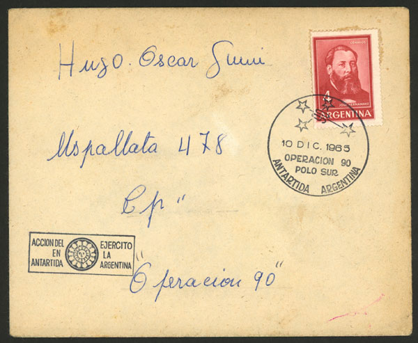 Lot 14 - argentine antarctica postal history -  Guillermo Jalil - Philatino Auction # 2226 ARGENTINA: 'Clearance' auction with very low starts and many interesting lots!