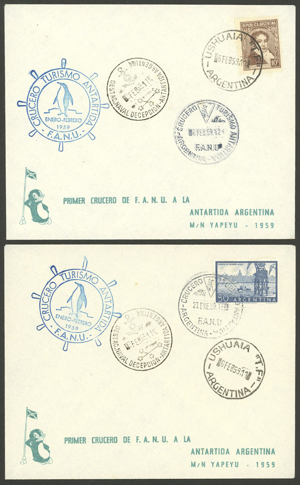 Lot 9 - argentine antarctica postal history -  Guillermo Jalil - Philatino Auction # 2226 ARGENTINA: 'Clearance' auction with very low starts and many interesting lots!