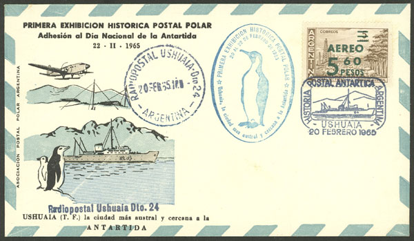 Lot 12 - argentine antarctica postal history -  Guillermo Jalil - Philatino Auction # 2226 ARGENTINA: 'Clearance' auction with very low starts and many interesting lots!