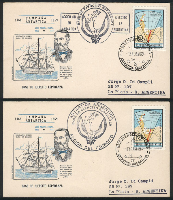 Lot 25 - argentina antarctica postal history -  Guillermo Jalil - Philatino Auction # 2226 ARGENTINA: 'Clearance' auction with very low starts and many interesting lots!