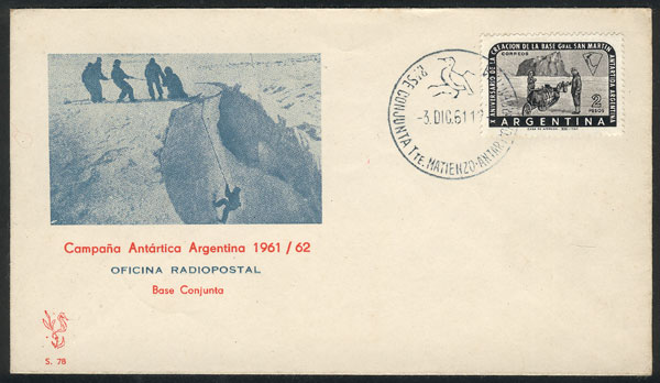 Lot 10 - argentine antarctica postal history -  Guillermo Jalil - Philatino Auction # 2226 ARGENTINA: 'Clearance' auction with very low starts and many interesting lots!