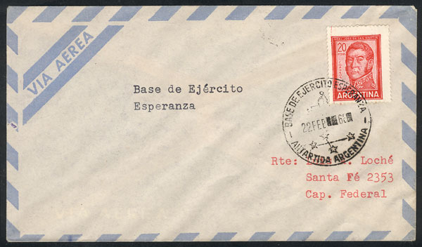 Lot 20 - argentine antarctica postal history -  Guillermo Jalil - Philatino Auction # 2226 ARGENTINA: 'Clearance' auction with very low starts and many interesting lots!