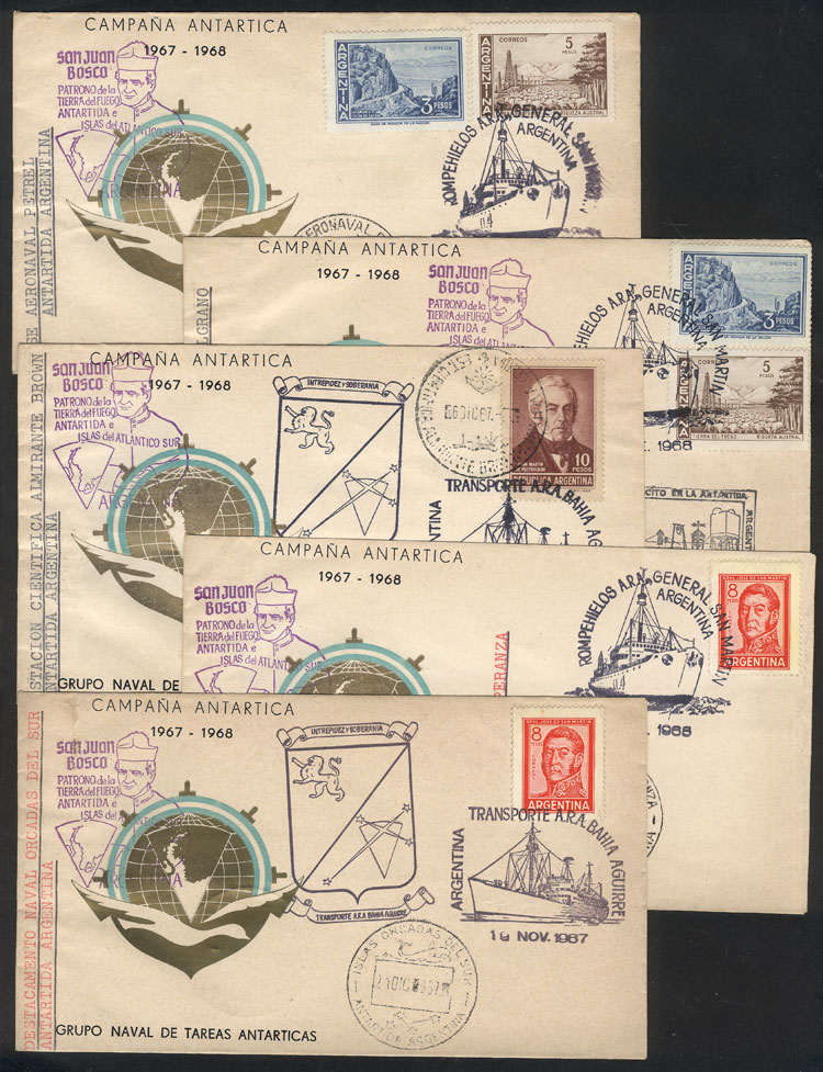 Lot 17 - argentine antarctica postal history -  Guillermo Jalil - Philatino Auction # 2226 ARGENTINA: 'Clearance' auction with very low starts and many interesting lots!