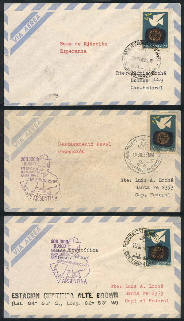 Lot 19 - argentine antarctica postal history -  Guillermo Jalil - Philatino Auction # 2226 ARGENTINA: 'Clearance' auction with very low starts and many interesting lots!