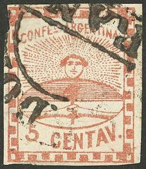 Lot 16 - Argentina confederation - Guillermo Jalil - Philatino Auction # 2227 ARGENTINA: Lot 16 - Argentina confederation - Guillermo Jalil - Philatino Auction # 2227 ARGENTINA: