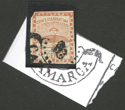 Lot 17 - Argentina confederation - Guillermo Jalil - Philatino Auction # 2227 ARGENTINA: Lot 17 - Argentina confederation - Guillermo Jalil - Philatino Auction # 2227 ARGENTINA: