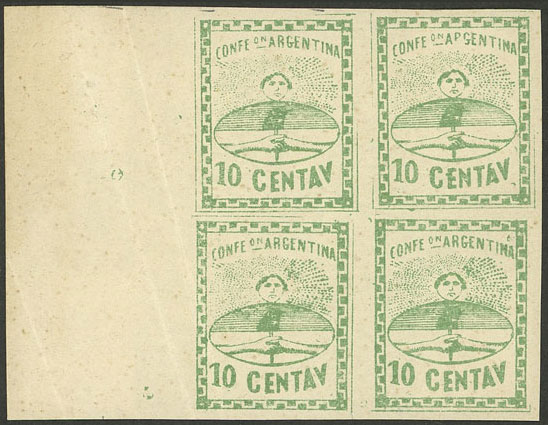 Lot 20 - Argentina confederation - Guillermo Jalil - Philatino Auction # 2227 ARGENTINA: Lot 20 - Argentina confederation - Guillermo Jalil - Philatino Auction # 2227 ARGENTINA: